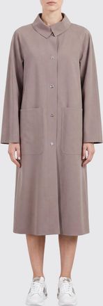 Herno Trench monopetto in jersey al ginocchio con colletto classico