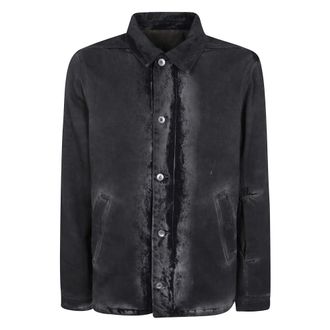 Rick Owens Heren, Jassen, Zwart, Maat: XL Denim