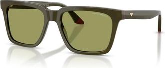 Emporio Armani Ea 4260 Zonnebril - Heren - Zonnebrillen - Groen - 55 MM - Accessoires