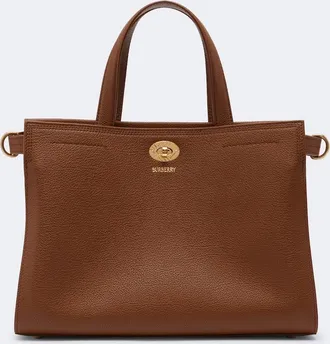 Burberry Burberry Check Small leather top-handle bag