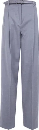Max Mara Pants Wool Gray Mst Lago
