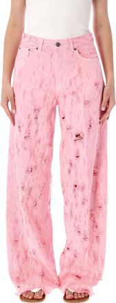 Haikure Pink Relaxed High Rise Jeans