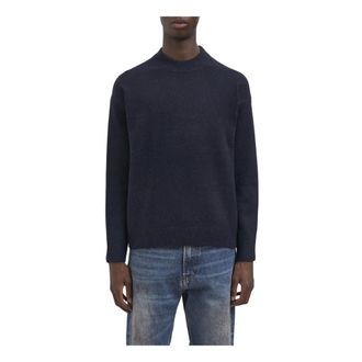 Paolo Pecora Maglione Girocollo - - Knitwear - Uomo - Blu - M