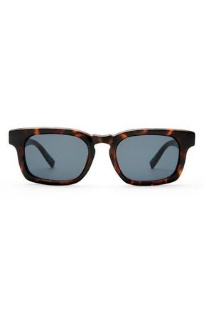 Le Specs Iceman 52mm Square Sunglasses in Tokyo Tort /Smoke Mono at Nordstrom