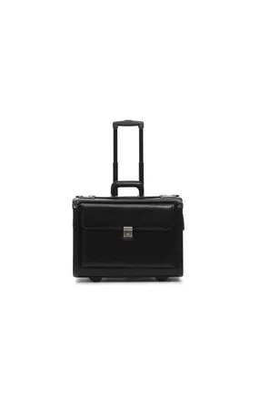 Korchmar MobileMax 18 Wheeled Leather Catalog Case in Black at Nordstrom