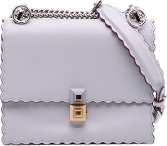 Fendi Pre-owned Fendi Small Leather Studded Scalloped Kan I Ladies 8M0381 A18Q 189-0189