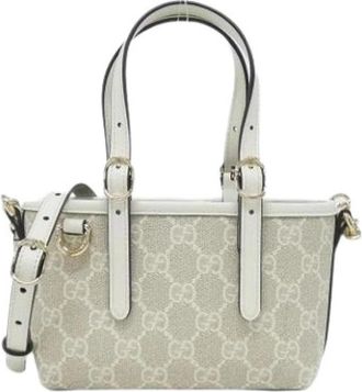 Gucci Pre-owned Vintage Mini Handbag - Dames - Vintage Mini Tas - Wit - ONE Size - Leer - Vintage