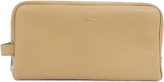 Fendi Beige Leather Clutch Bag (Pre-Owned)