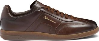 Santoni DBS Oly Sneaker - Heren - Sneakers - Bruin - 43 1/2 EU - Leer - Schoenen