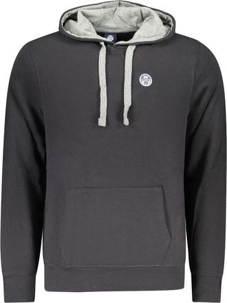 North Sails Mens Pullover Long Sleeve Hoodie - Dark Grey Cotton - Size X-Large