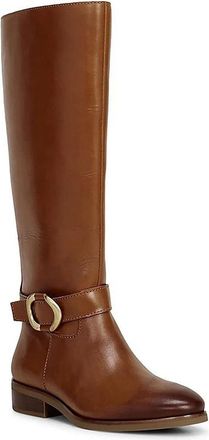 Vince Camuto Samtry Womens Brown Leather Knee-High Riding Boots LION299