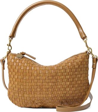 Clare Vivier Petit Moyen Woven Messenger Bag in Sequoia at Nordstrom