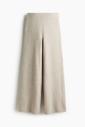 H&M Feinstrickhose - Beigemeliert