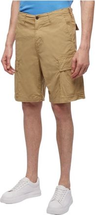 Brooks Brothers Stretch Katoenen Cargo Shorts - Heren - Korte Broeken - Beige - W36 - Katoen - Korte Broeken