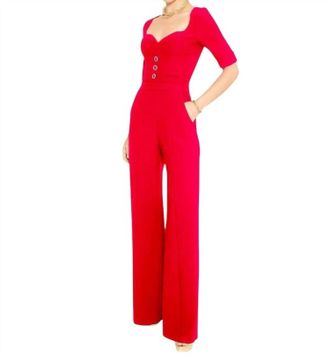 Black Halo Kerry Jumpsuit In Wildfire