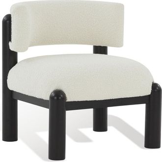 Safavieh Couture Rosabryna Ivory & Black Accent Chair