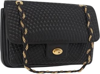 Bally Pre-owned Schoudertas - Dames - Vintage Handtas - Zwart - ONE Size - Leer - Vintage