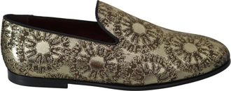 Dolce & Gabbana Loafers - Heren - Loafers - Geel - 39 EU - Polyester - Schoenen
