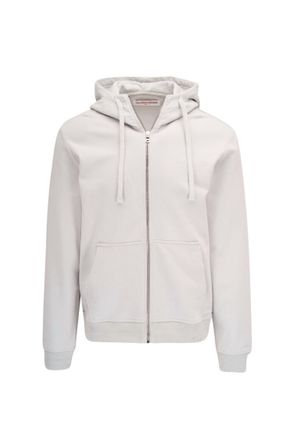 Orlebar Brown Mens Helix Full Zip Hoodie In Cinder