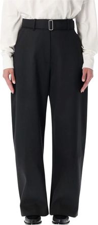 STUDIO NICHOLSON Broeken, Dames, Zwart, 2Xs, Leer, Doring Broek met Riem