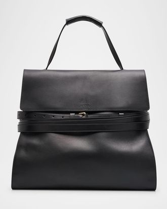 Moschino Mens Soft Leather Backpack