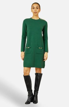 Yumi Tunic Sweater Dress in Green at Nordstrom, Size X-Small