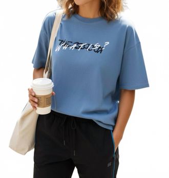 The Kooples Graphic Tee Shirt In Blu12