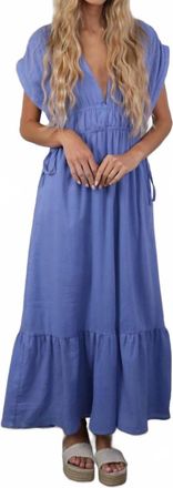 Mint Paros Kaftan In Periwinkle