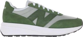 New Balance Heren 370 Su&egrave;de Trainers (Groen)