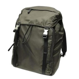 Prada Pre-owned Backpacks, unisex, Green, Size: ONE SIZE Pre-owned Nylon Backpack