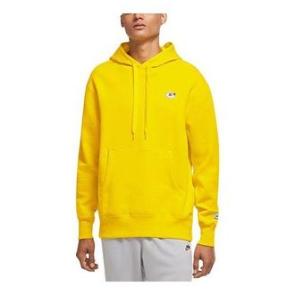 Nike Sportswear Airmoji Embroidered Pattern Knit Fleece Yellow CU4259-731