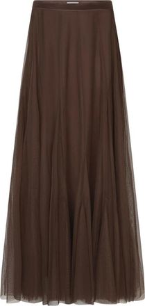 Dante6 Taryn Maxi Rok - Dames - Rokken - Bruin - Maat: XL Viscose