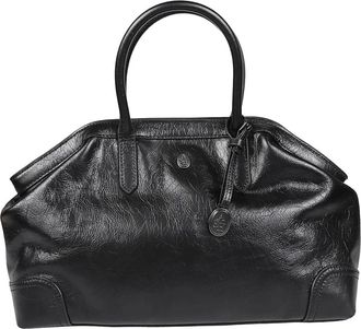 Ash Justine Satchel - Dames - Handtassen - Zwart - ONE Size - Katoen - Tassen