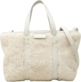 Balenciaga Pre-owned Vintage Tote Bag - Dames - Vintage Shopper - Wit - ONE Size - Leer - Vintage