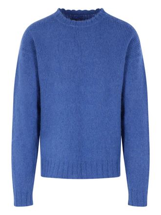 MONITALY ribbed crew-neck sweater - Blue