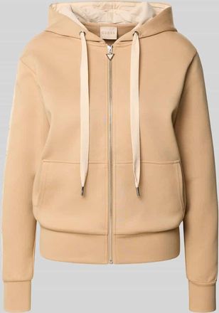 Guess Sweatjacke mit Kapuze in Beige, Größe XS