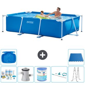 Intex Piscina Con Estructura Rectangular - 260x160x65 Cm - 7-piezas S40103