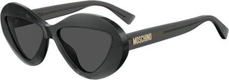 Moschino Stijlvolle zonnebril Mos 076/S Kb 7/Ir - Dames - Zonnebrillen - Grijs - 55 MM - Accessoires