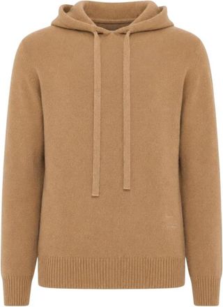 Laneus Cashmere Hoodie - Heren - Hoodies - Beige - L - Kasjmier - Hoodies & sweatvesten