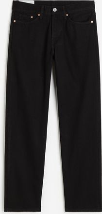 H&M Relaxed Jeans - Schwarz