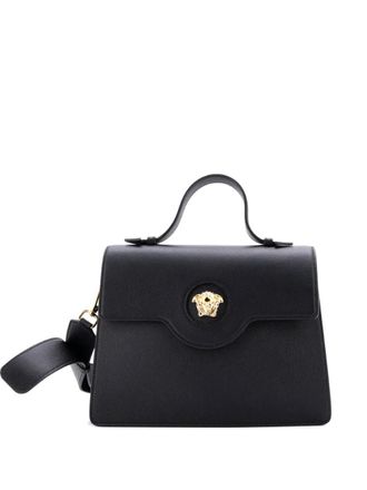 Versace La Medusa Top Handle Tote Bag Leather shoulder bag - Nero