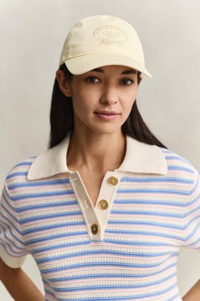 GANT Women Graphic Cotton Twill Cap (ONE SIZE) VANILLA YELLOW