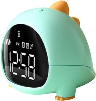 OEM Despertadores, Bonito Despertador Con Puerto De Carga Usb, Pantalla Led De Alta Cadencia, Reloj Escritorio Tono Llamada Ajustable (color: Verde)