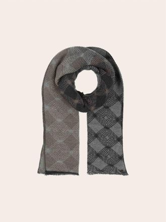 Fraas Womens Geo Metallic Plisse Scarf In Sand