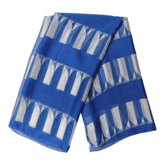 Dolce & Gabbana Foulard Scarf - Accessories - Mujer - Azul - ONE SIZE
