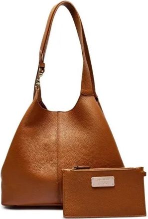 Coccinelle Hand Grained L - Dames - Shoppers - Bruin - ONE Size - Leer - Tassen