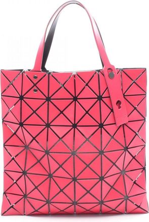 Issey Miyake Black Red Color Coated Canvas Tote Bag (Pre-Owned)