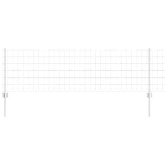 Berkfield Home Euro Fence with 11 U Posts Silver 0.6x50 m Steel
