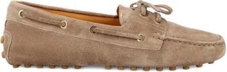Tod's Gommino Su&egrave;de Rijlaarsjes - Dames - Schoenen - Grijs - Maat: 36 1/2 EU Su&egrave;de