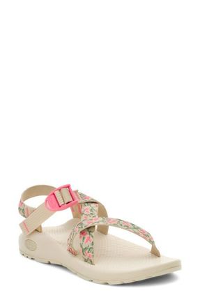 Chaco Z1 Classic Embroidered Garden Sandal in Botanic Pink at Nordstrom, Size 10